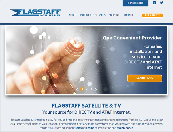 Copywriting for Satellite and TV website